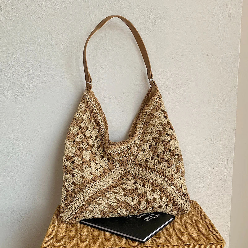 Bolsa Positano – Hobo em Trama de Fibra Artesanal