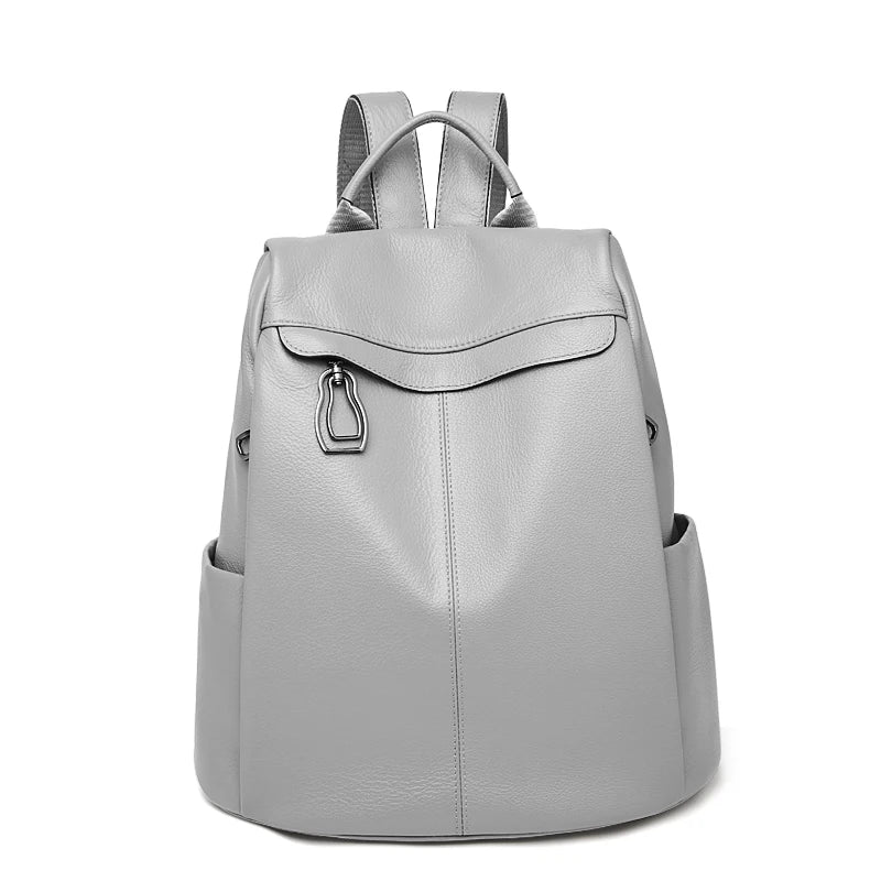 Mochila Antifurto Siena – Couro Genuíno de Grão Integral