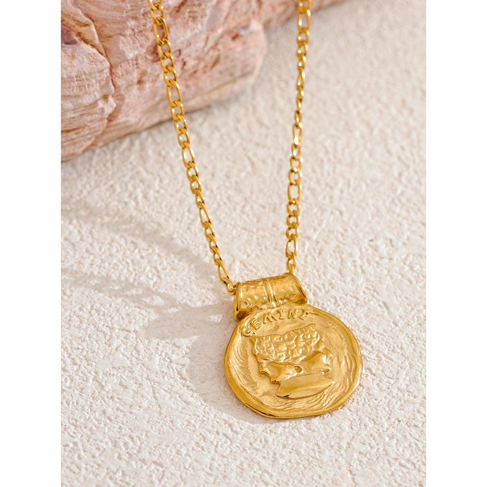 Colar Zodiac Coin