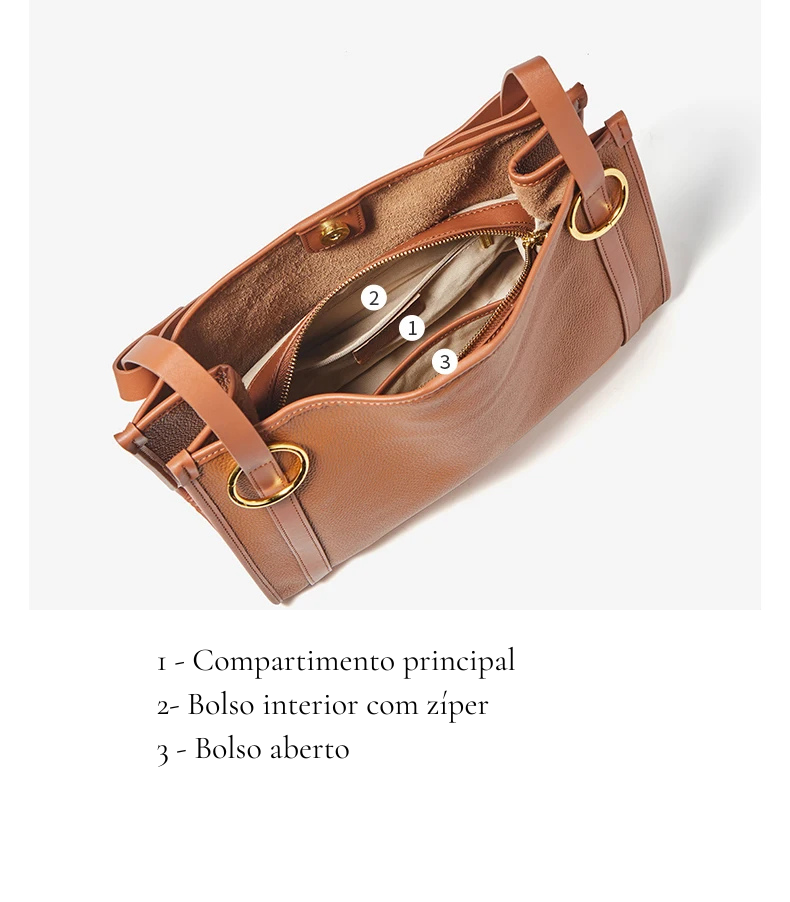 Bolsa Ravena – Couro Genuíno de Grão Integral